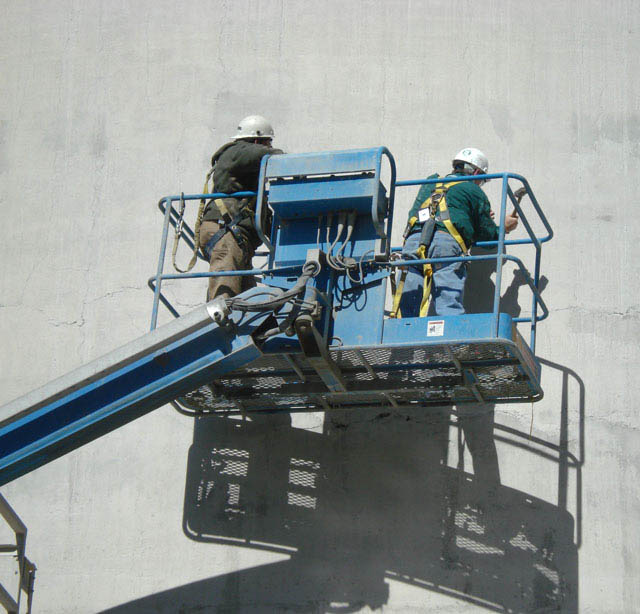 Concrete silo inspection process