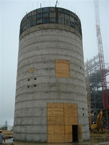 42 ft x 135 ft Fly Ash Silo