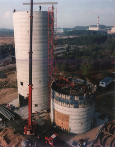 Construction of (2) 45 ft x 125 ft Jumpform Fly Ash Silos