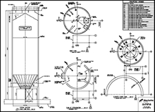 Lime Storage Silo Sample Drawing